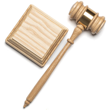 Oak Gavel Set